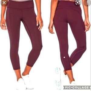 🍋Lululemon Extra Mile Crop Leggings